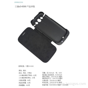 power case for Samsung Galaxy S3(PU cover and hidden bracket)
